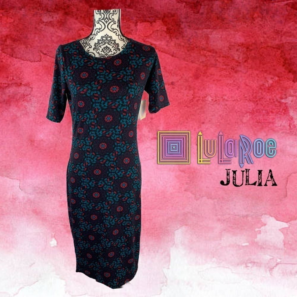 NWT- LULAROE Julia FITTED DRESS - Picture 2 of 11